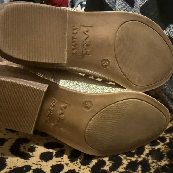 Nina Gold Ankle Boots with Buckles and Zipper - Picture 8 of 8